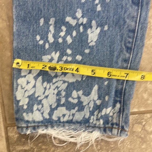 Madewell Women’s Light Wash Bleach Distressed Dadjean Size 26 - Picture 14 of 14